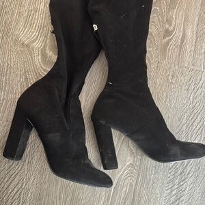 Black over the knee boots